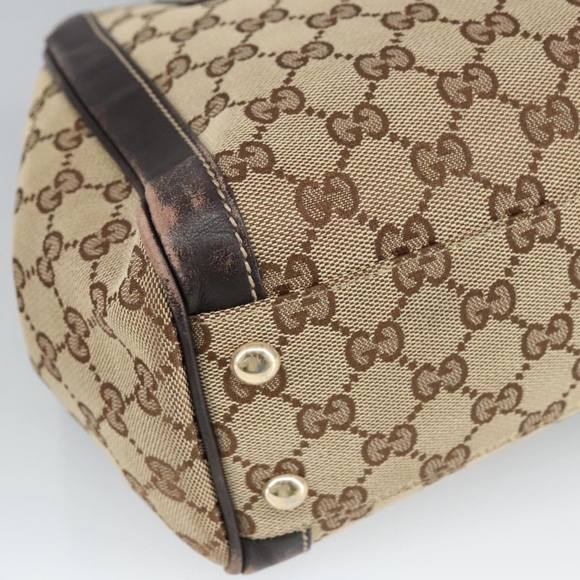 GUCCI GG Canvas Hand Bag Beige Gold 190247 Auth 98513 - Picture 16 of 16